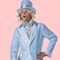 Goofball Blue Adult Costume Tuxedo Set for Halloween and Parties